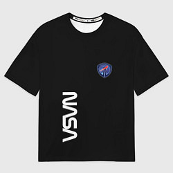 Футболка оверсайз мужская Nasa space steel, цвет: 3D-принт