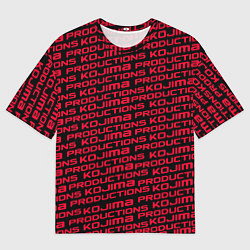 Мужская футболка оверсайз Kojima pattern game