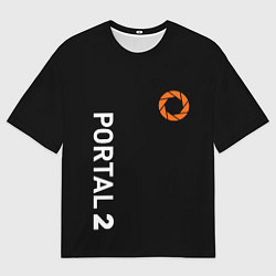 Футболка оверсайз мужская Portal logo brend, цвет: 3D-принт