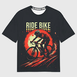 Мужская футболка оверсайз Ride bike