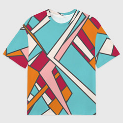 Мужская футболка оверсайз Простая геометрия