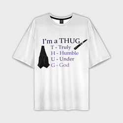 Мужская футболка оверсайз Im a thug