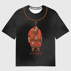 Футболка оверсайз мужская Ведьмак: кровавый барон черешня, цвет: 3D-принт