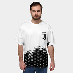 Футболка оверсайз мужская Juventus sport steel, цвет: 3D-принт — фото 2