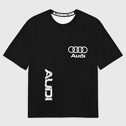 Футболка оверсайз мужская AUDI sport white, цвет: 3D-принт