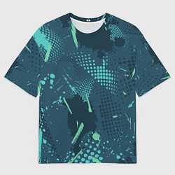 Футболка оверсайз мужская Яркий абстрактный узор для спорта, цвет: 3D-принт