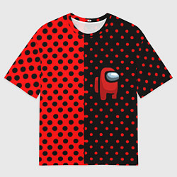 Мужская футболка оверсайз Among us geometry dot