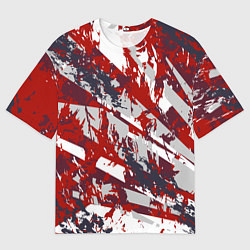 Мужская футболка оверсайз Яркий абстрактный узор для спорта