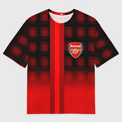 Футболка оверсайз мужская Arsenal fc sport geometry steel, цвет: 3D-принт