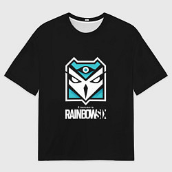 Футболка оверсайз мужская Том Кленси радуга 6 юбисофт, цвет: 3D-принт