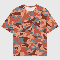 Мужская футболка оверсайз Камуфляж птицы