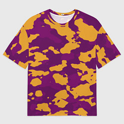 Мужская футболка оверсайз Песчанный камуфляж милитраи