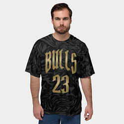 Футболка оверсайз мужская Форма Майкла Джордана номер 23 Чикаго буллз, цвет: 3D-принт — фото 2