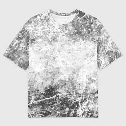 Мужская футболка оверсайз Абстракция - серый ветер