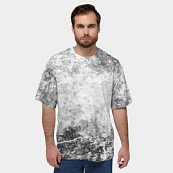 Футболка оверсайз мужская Абстракция - серый ветер, цвет: 3D-принт — фото 2