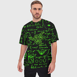 Футболка оверсайз мужская Razer patten symbol, цвет: 3D-принт — фото 2