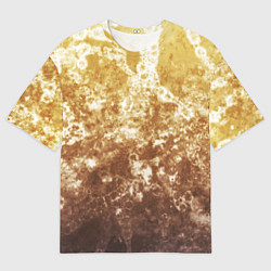 Мужская футболка оверсайз Абстракция - yellow sad weather