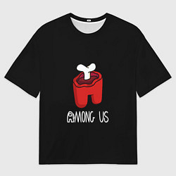 Футболка оверсайз мужская Among us logo red, цвет: 3D-принт