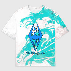 Футболка оверсайз мужская Elder Scrolls logo, цвет: 3D-принт