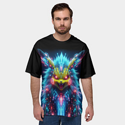 Футболка оверсайз мужская Terrible Pikachu - nightmare, цвет: 3D-принт — фото 2