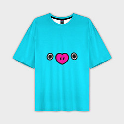 Футболка оверсайз мужская BT21-Mang, цвет: 3D-принт