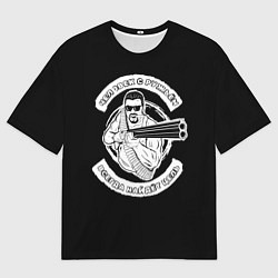 Футболка оверсайз мужская Человек с ружьём, цвет: 3D-принт