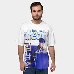 Футболка оверсайз мужская BTS Ким, цвет: 3D-принт — фото 2