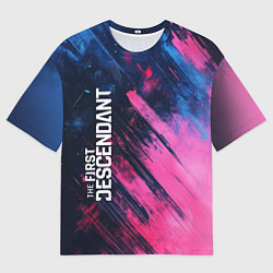 Мужская футболка оверсайз The First Descendant - Texture