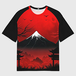 Футболка оверсайз мужская Мрачная Япония, цвет: 3D-принт