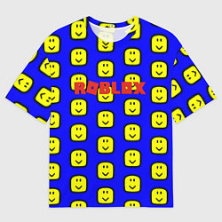 Футболка оверсайз мужская Roblox pattern mobile, цвет: 3D-принт