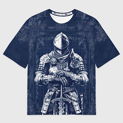 Футболка оверсайз мужская Элитный рыцарь из Dark Souls, цвет: 3D-принт