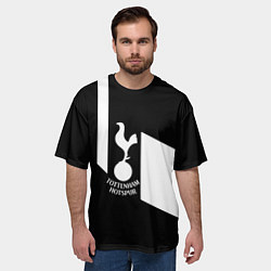 Футболка оверсайз мужская Тоттенхэм геометрия, цвет: 3D-принт — фото 2