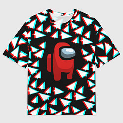 Мужская футболка оверсайз Амонг ас телеграм