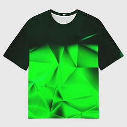 Мужская футболка оверсайз Кислотная абстракция кубы