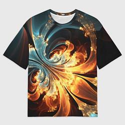 Мужская футболка оверсайз Абстрактный фрактал