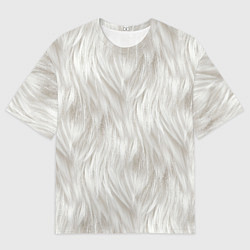 Футболка оверсайз мужская Белый мех кошки, цвет: 3D-принт