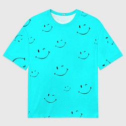 Мужская футболка оверсайз Подмигивающая улыбка