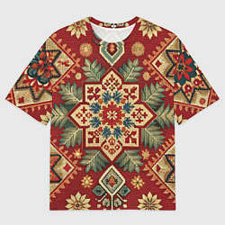 Футболка оверсайз мужская Узоры советского ковра, цвет: 3D-принт