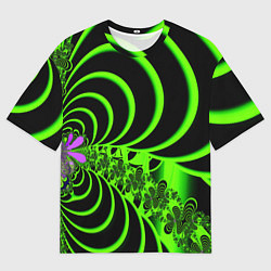 Мужская футболка оверсайз Оптические иллюзии абстракция