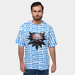 Футболка оверсайз мужская Kojima x witcher, цвет: 3D-принт — фото 2