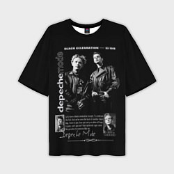 Футболка оверсайз мужская Depeche Mode Black Celebration 1986, цвет: 3D-принт