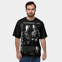 Футболка оверсайз мужская Depeche Mode Black Celebration 1986, цвет: 3D-принт — фото 2