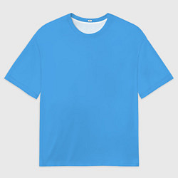 Мужская футболка оверсайз Эмоция печаль - синий