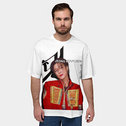 Футболка оверсайз мужская Ateez Jeong Wooyoung, цвет: 3D-принт — фото 2