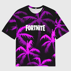Футболка оверсайз мужская Fortnite тропики, цвет: 3D-принт