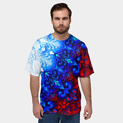 Футболка оверсайз мужская Душа моя Россия 2, цвет: 3D-принт — фото 2