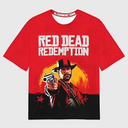 Футболка оверсайз мужская Red Dead Redemption - cowboys, цвет: 3D-принт