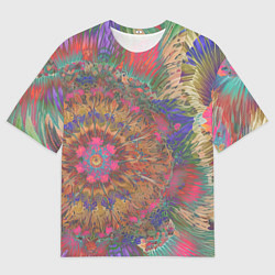 Мужская футболка оверсайз Калейдоскоп красок