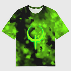 Футболка оверсайз мужская Квейк кислотная зима, цвет: 3D-принт