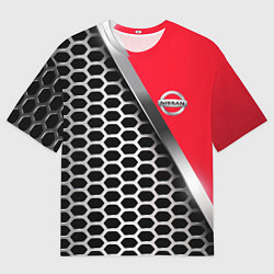 Мужская футболка оверсайз Nissan metalic auto